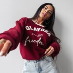 Bluza oversize COLLECTY OLAVOGA bordowa