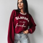 Bluza oversize COLLECTY OLAVOGA bordowa