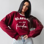Bluza oversize COLLECTY OLAVOGA bordowa