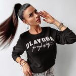 Bluza bawełniana INSERTO OLAVOGA czarna