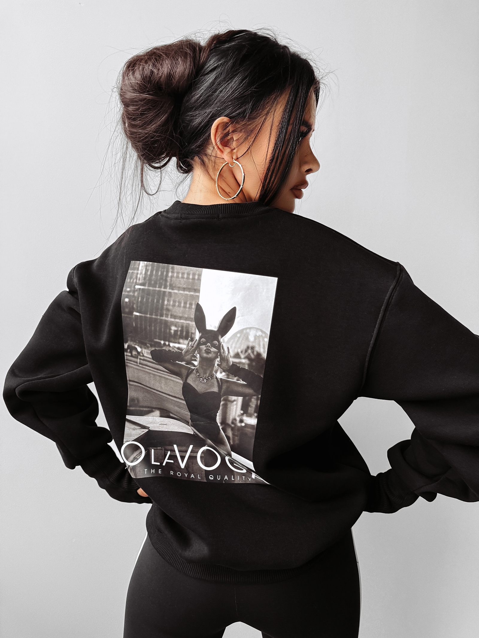 Bluza ocieplana CUTE OLAVOGA czarna