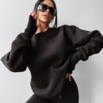 Bluza ocieplana CUTE OLAVOGA czarna