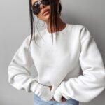 Bluza ocieplana CUTE OLAVOGA ecru