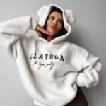 Bluza hoodie AGNELI OLAVOGA ecru