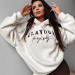 Bluza hoodie AGNELI OLAVOGA ecru