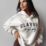 Bluza hoodie AGNELI OLAVOGA ecru