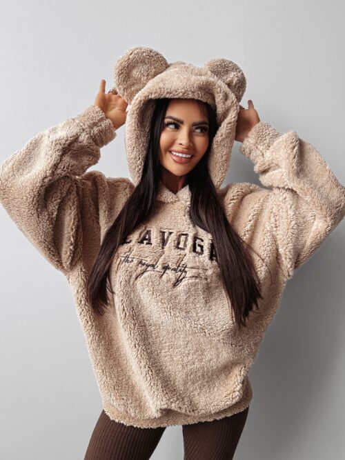 Bluza hoodie AGNELI OLAVOGA beżowa