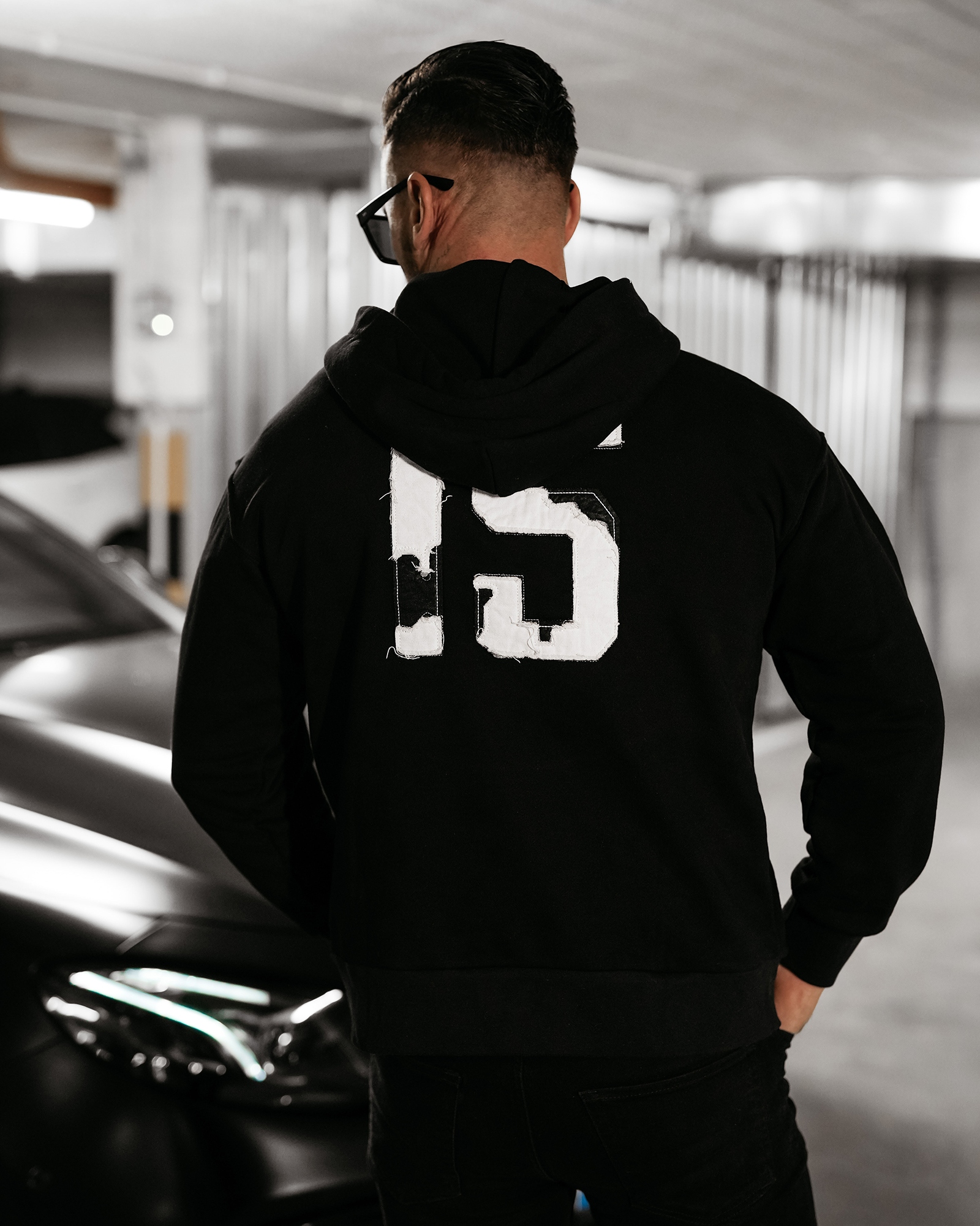 Bluza męska z kapturem WILD OLAVOGA czarna