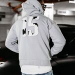 Bluza męska z kapturem WILD OLAVOGA szara