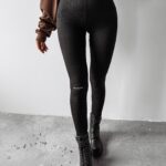 Legginsy ocieplane MANGES OLAVOGA czarne