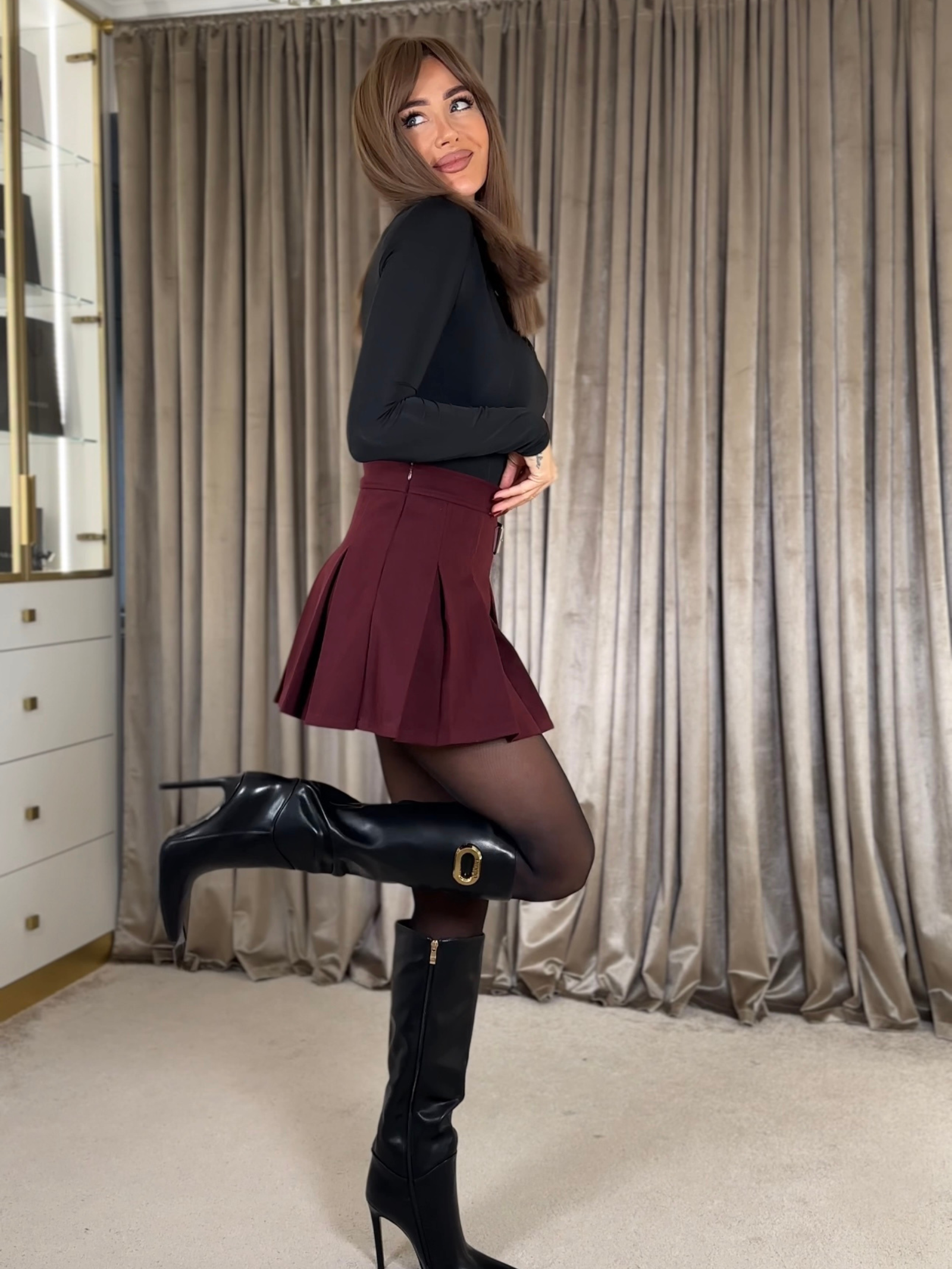 Spódniczko-spodenki JEDEL II bordowa