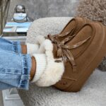 Buty śniegowce damskie VITTY OLAVOGA karmelowe