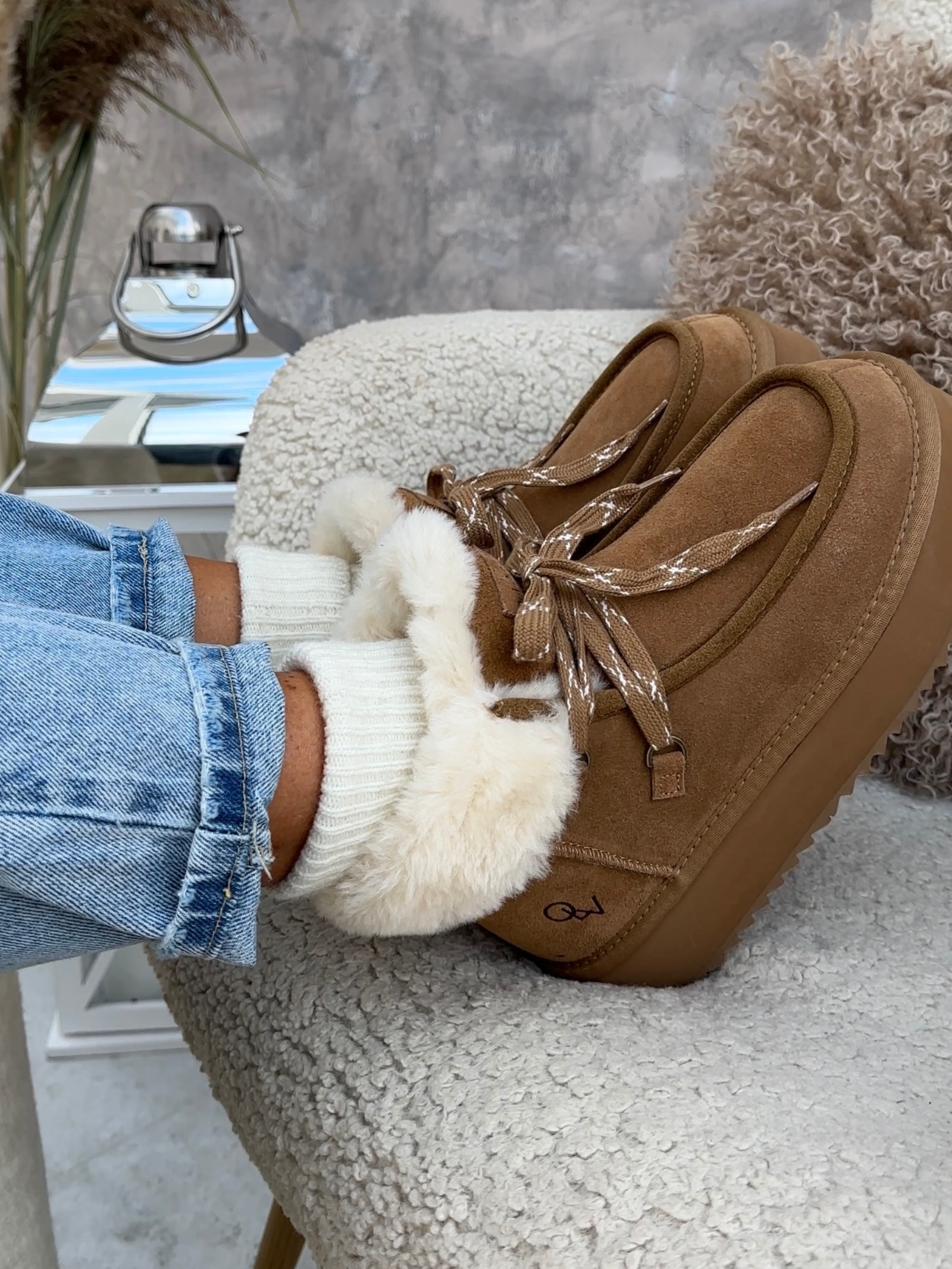 Buty śniegowce damskie VITTY OLAVOGA karmelowe Buty śniegowce damskie VITTY OLAVOGA karmelowe