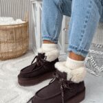 Buty śniegowce damskie VITTY OLAVOGA brązowe