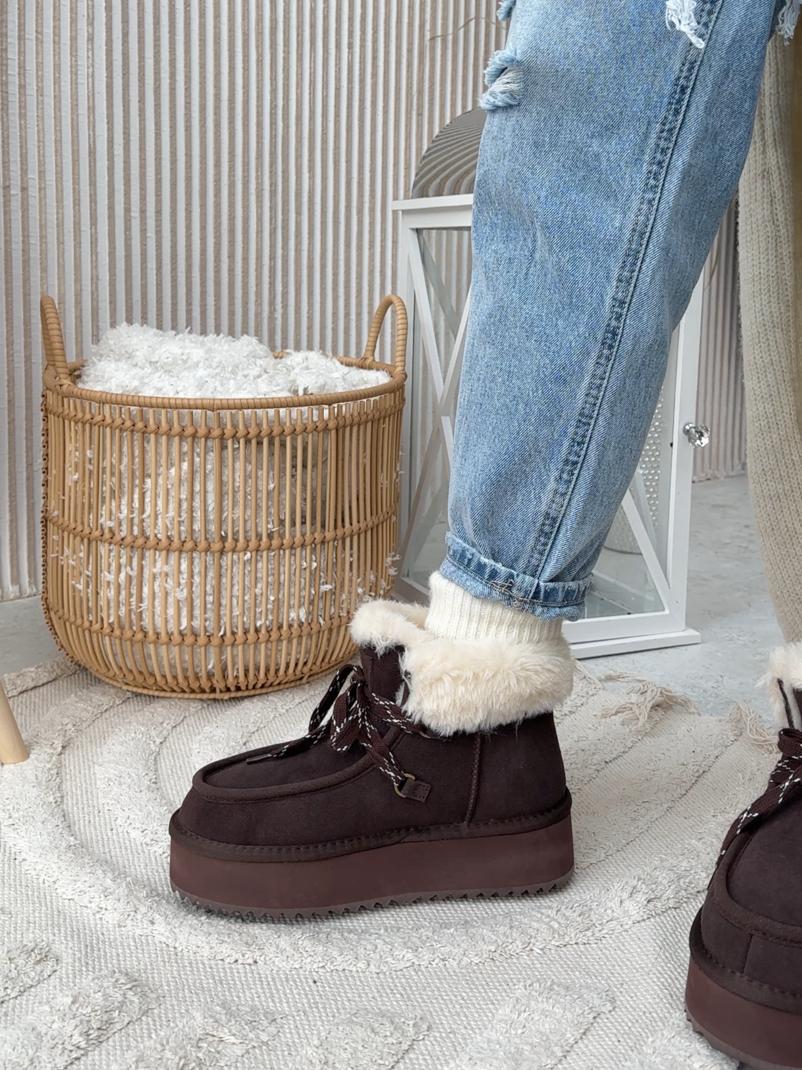 Buty śniegowce damskie VITTY OLAVOGA brązowe Buty śniegowce damskie VITTY OLAVOGA brązowe