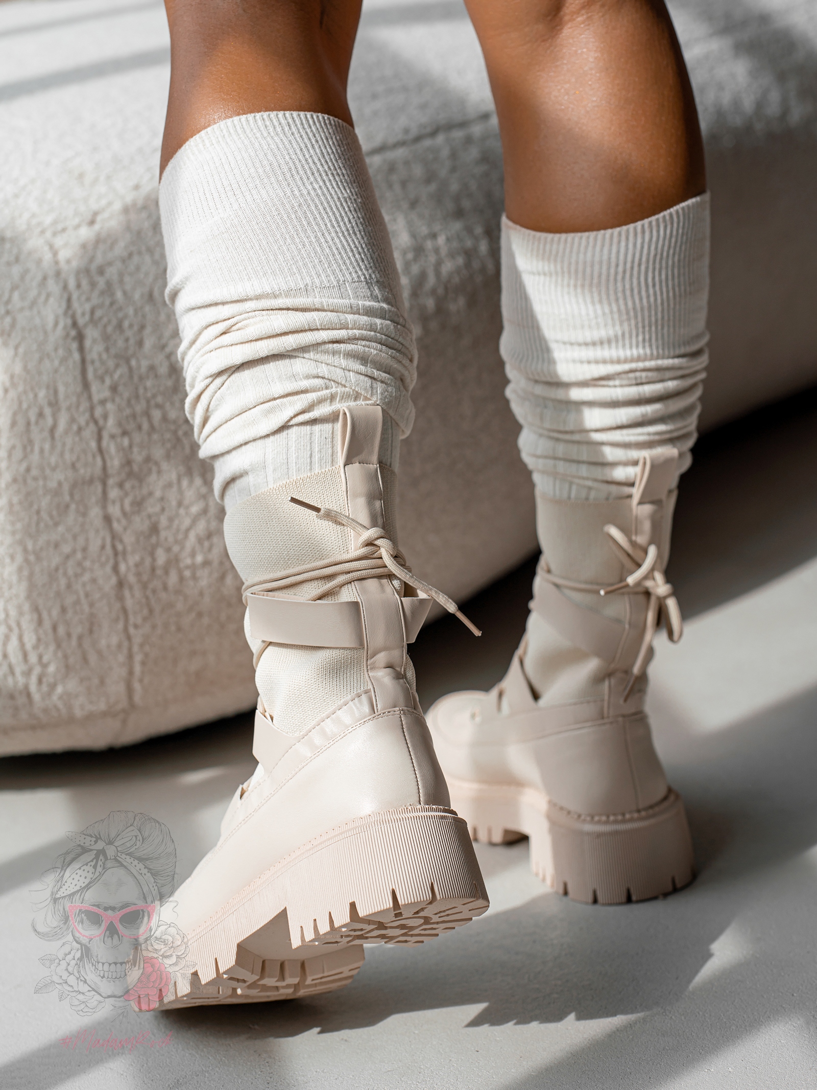 Workery skarpety Rock Hano beżowe