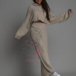 Komplet swetrowy Karper beżowy