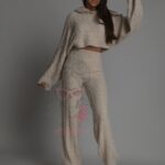 Komplet swetrowy Karper beżowy