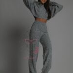 Komplet swetrowy Karper szary