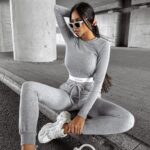 Komplet bawełniany casual FANE OLAVOGA szary