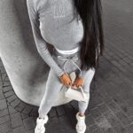 Komplet bawełniany casual FANE OLAVOGA szary