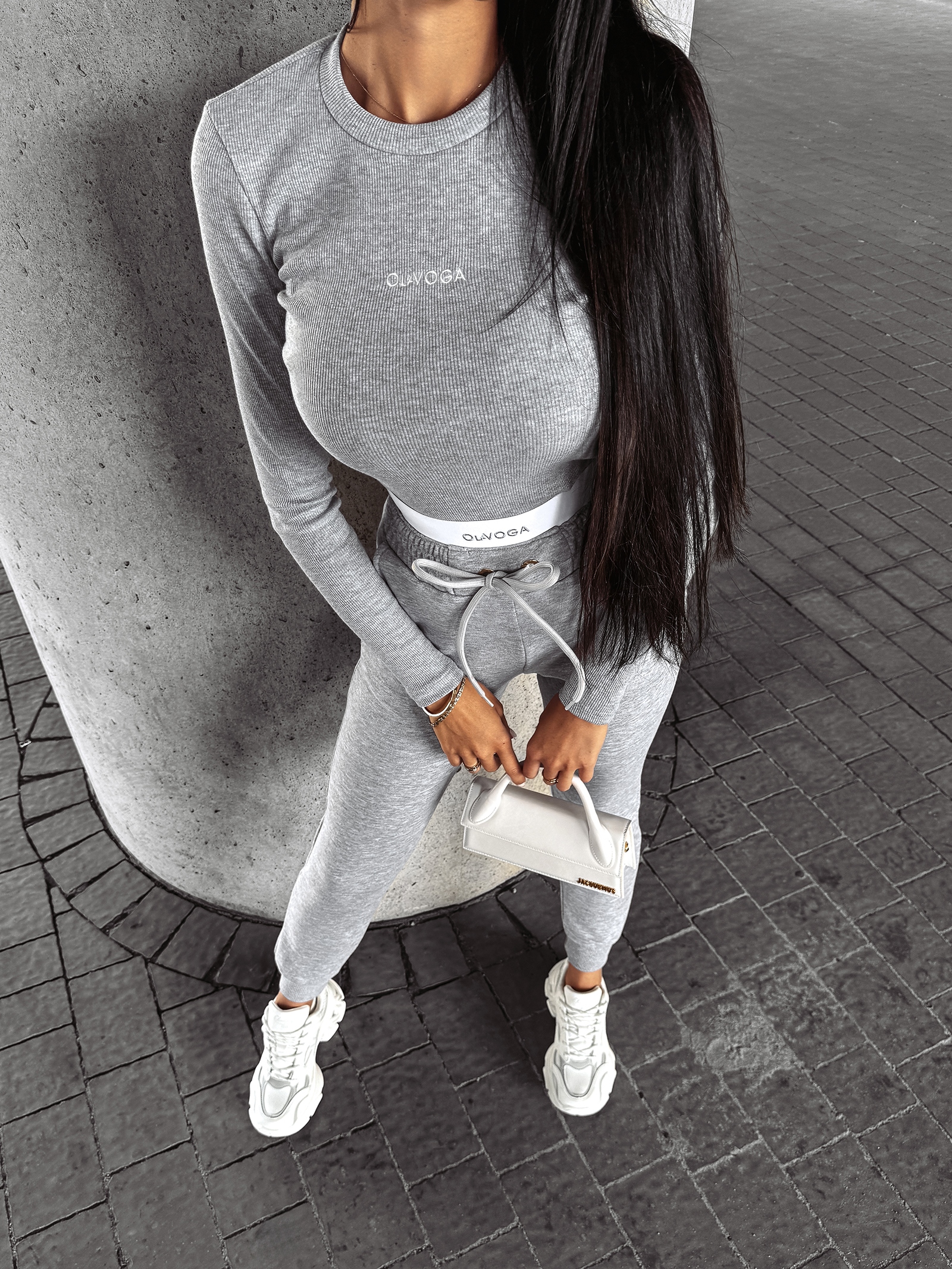 Komplet bawełniany casual FANE OLAVOGA szary Komplet bawełniany casual FANE OLAVOGA szary