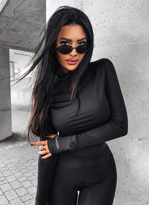 PRZEDSPRZEDAŻ Bluzka dopasowana PLITO OLAVOGA czarna