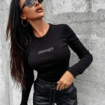 PRZEDSPRZEDAŻ Bluzka dopasowana basic ONLY OLAVOGA czarna