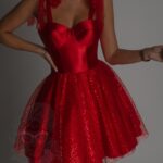 Sukienka exclusive NB Misis czerwona