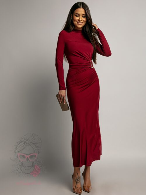 Sukienka elastyczna Aore bordowa