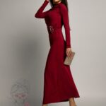 Sukienka elastyczna Aore bordowa
