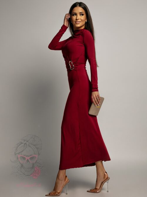 Sukienka elastyczna Aore bordowa