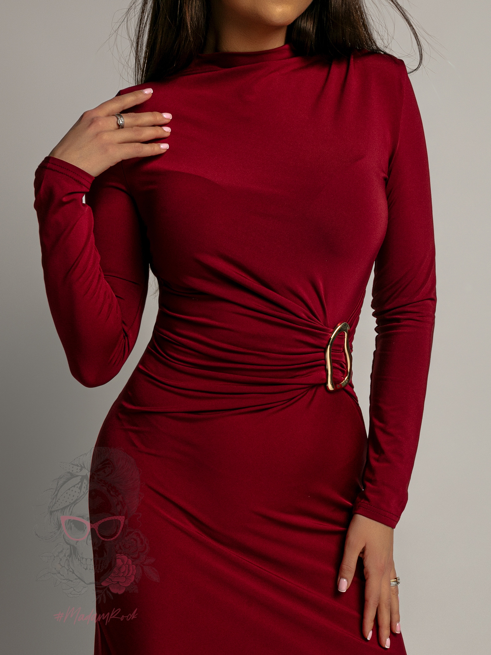Sukienka elastyczna Aore bordowa Sukienka elastyczna Aore bordowa