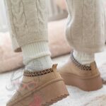 Śniegowce odkryte Madam Gobby c. beżowe