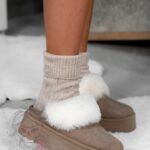 Śniegowce odkryte Madam Gosh cappuccino