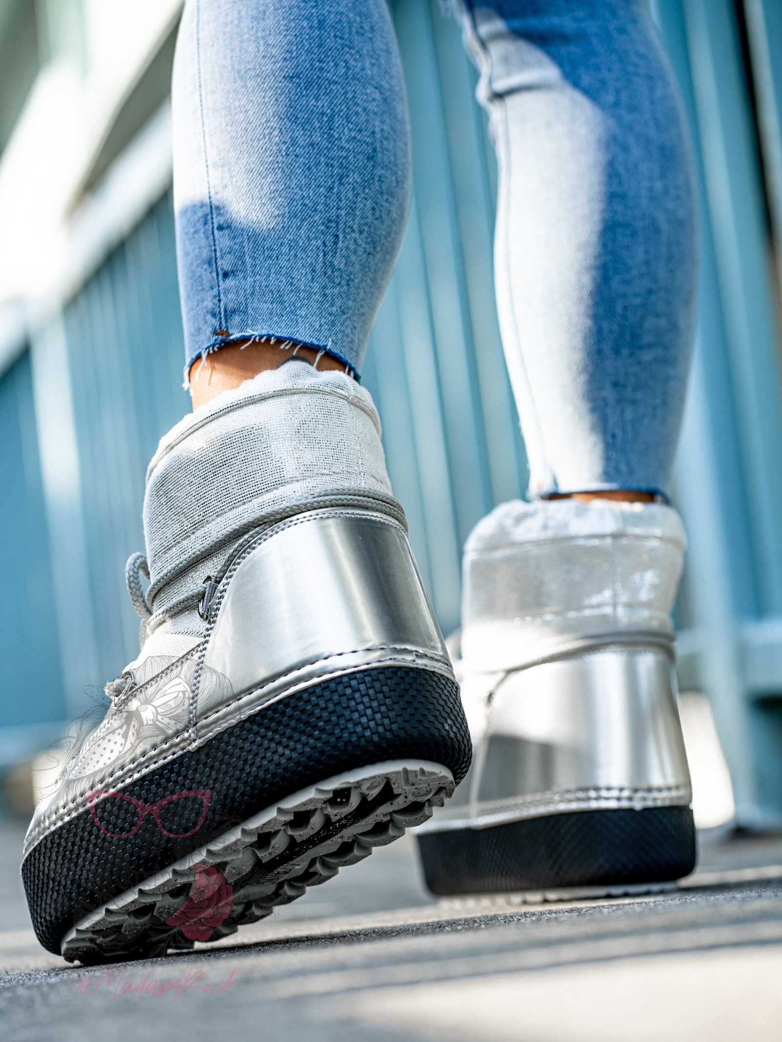 Śniegowce metaliczne Rock Fenome srebrne