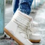 Śniegowce Madam Snow Boots Short beżowe