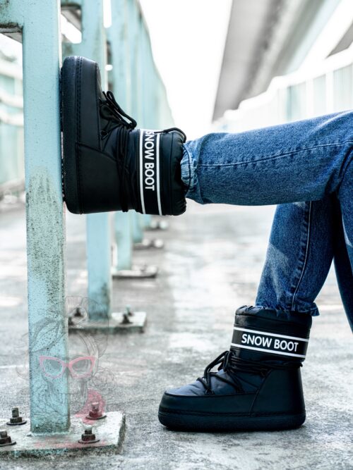 Śniegowce Madam Snow Boots Short czarne