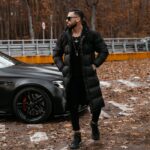 Kurtka pikowana męska PHILADELPHIA OLAVOGA czarna