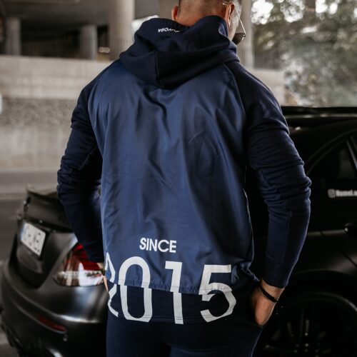 Komplet dres męski bawełniany casual ARES OLAVOGA granatowy