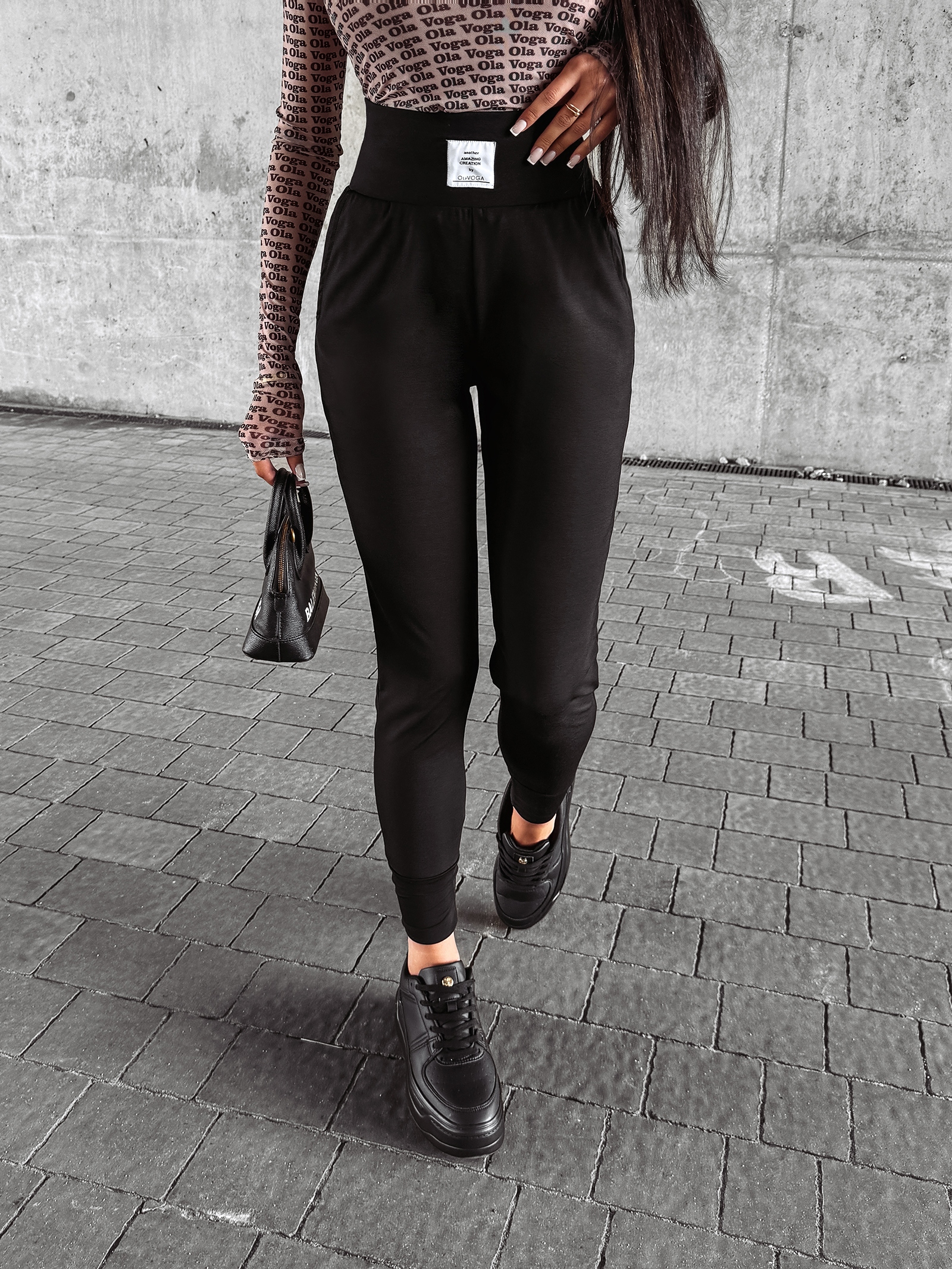 Spodnie wyszczuplające FLEX OLAVOGA czarny