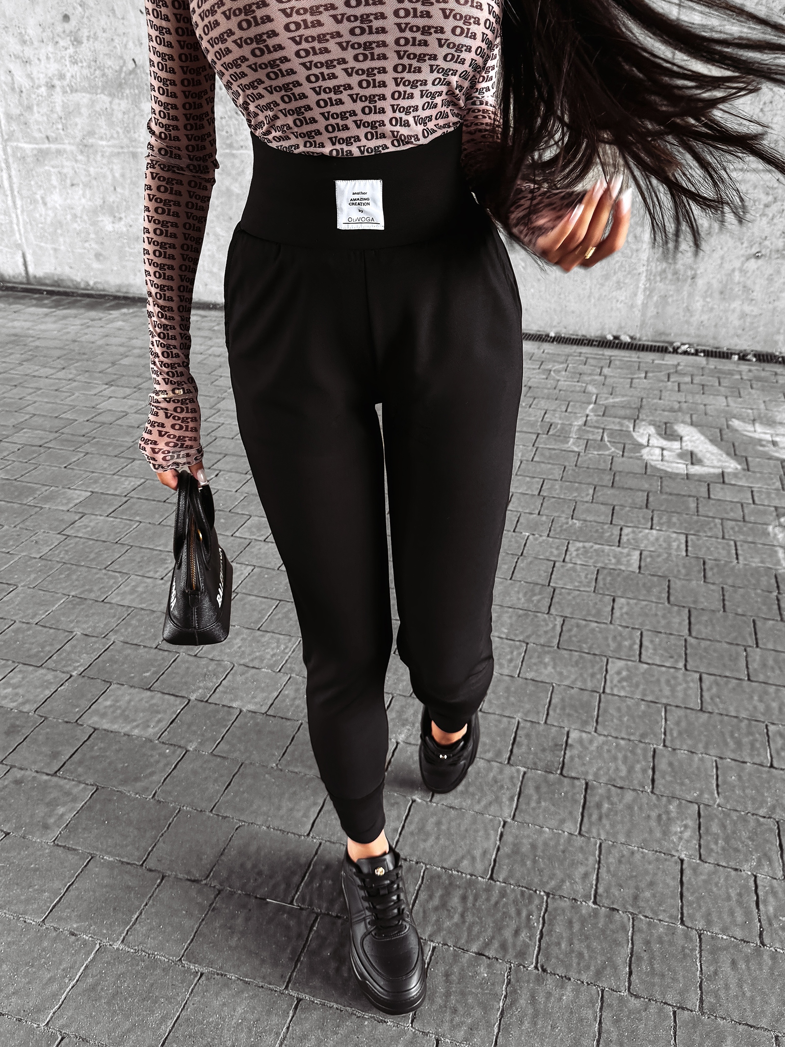 Spodnie wyszczuplające FLEX OLAVOGA czarny