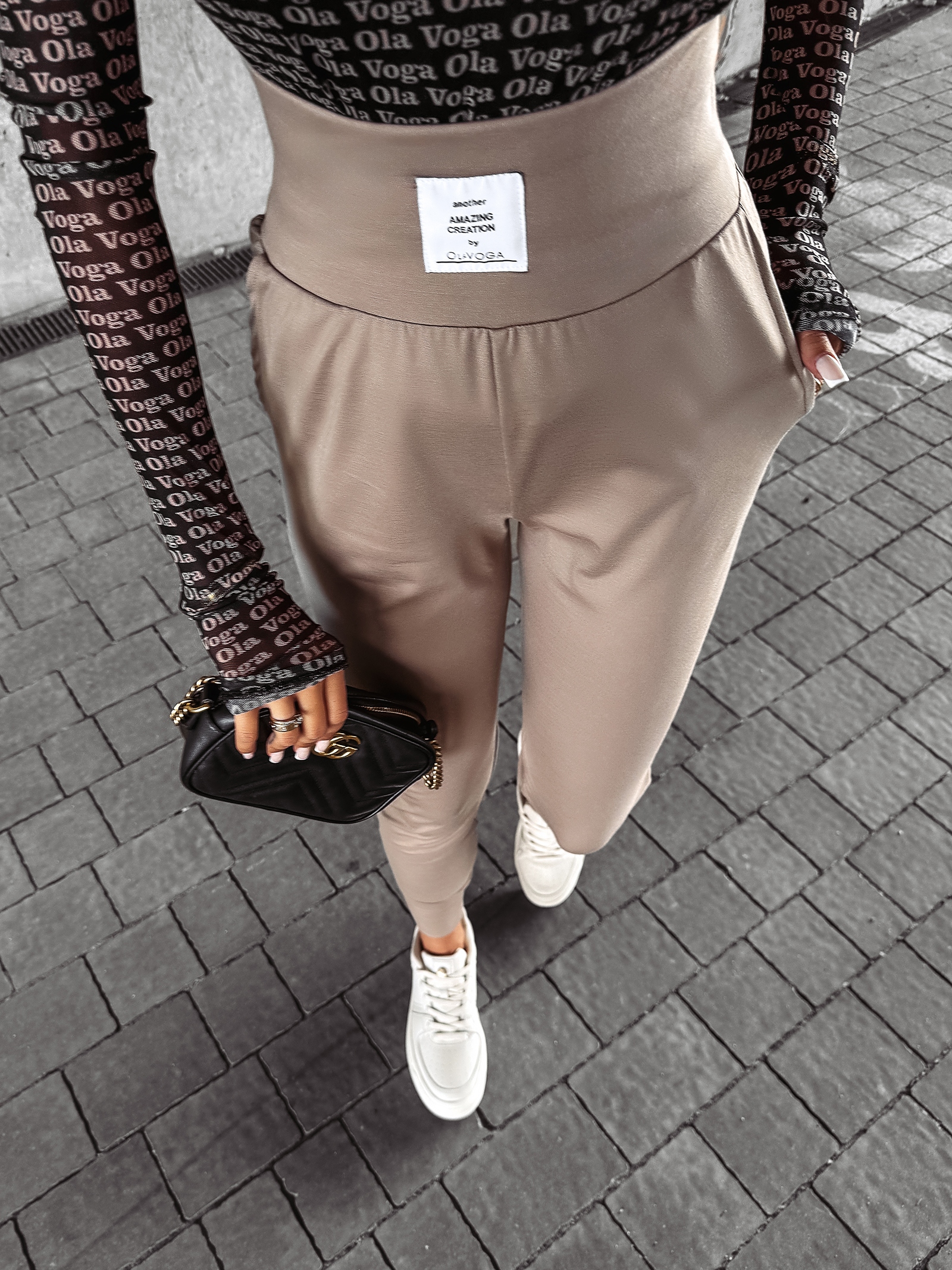 Spodnie wyszczuplające FLEX OLAVOGA beżowe