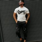 T-shirt męski z logo BRAKE OLA VOGA ecru