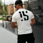 T-shirt męski z logo BRAKE OLA VOGA ecru