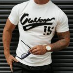 T-shirt męski z logo BRAKE OLA VOGA ecru