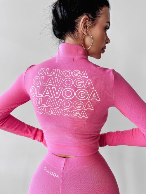 Komplet przylegający RISING OLAVOGA różowy