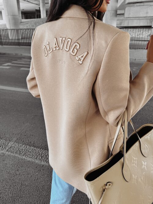 Marynarka oversize OVERFLOW OLAVOGA beżowa