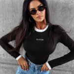 Bluzka z długim rękawem YUCCA OLAVOGA czarny