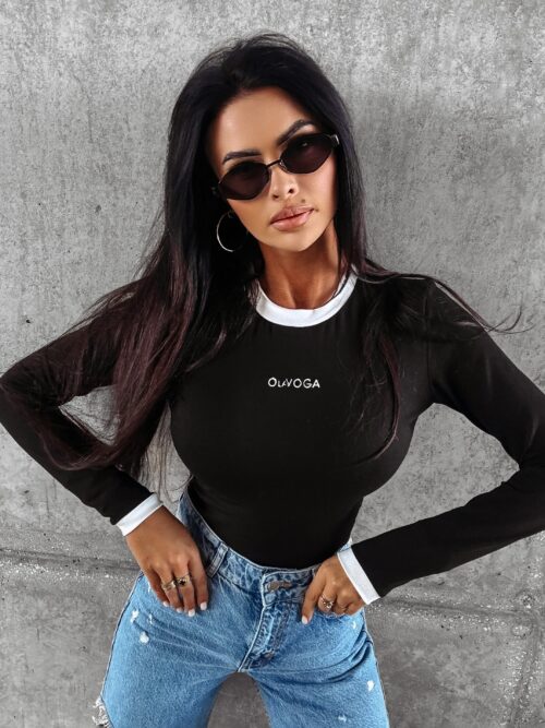 Bluzka z długim rękawem YUCCA OLAVOGA czarny